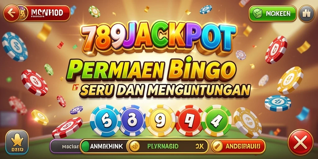 Screenshot gameplay Bingo di 789JACKPOT dengan desain menarik.