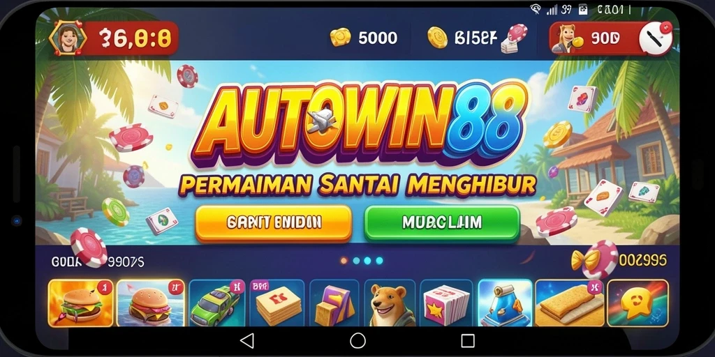 Screenshot AUTOWIN88 menampilkan gameplay yang menghibur dan warna-warni.