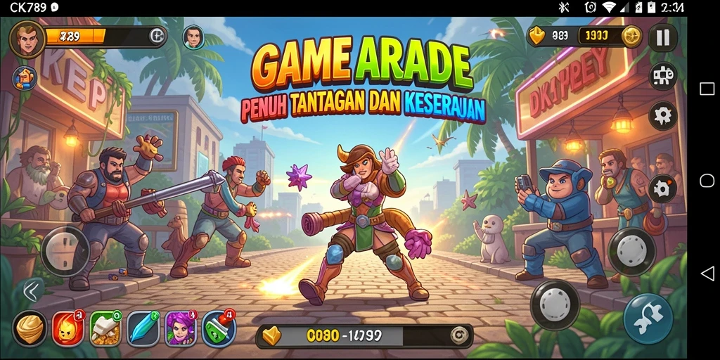 Tampilan gameplay CK789 yang menawan dan penuh aksi.
