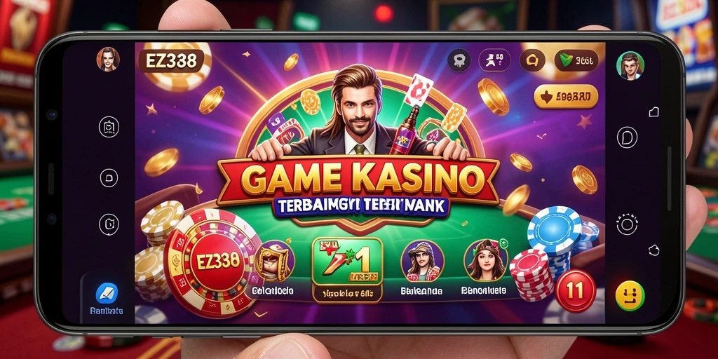 Screenshot gameplay EZ338 menunjukkan keseruan dan interaksi pemain dalam game Kasino.