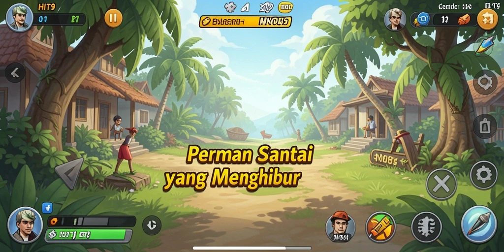 Tampilan gameplay <strong>HIT9</strong> yang penuh warna dan menghibur.