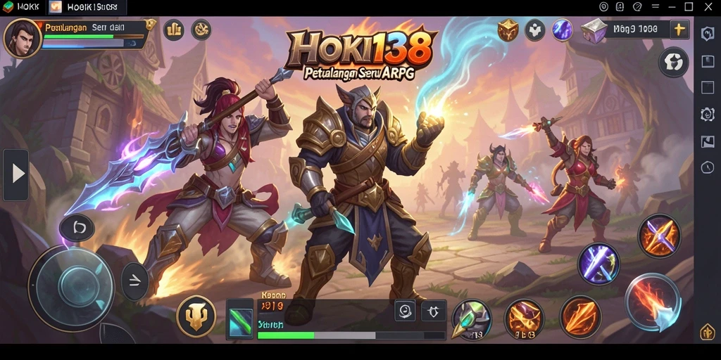 Tampilan gameplay seru HOKI138 dalam dunia ARPG.