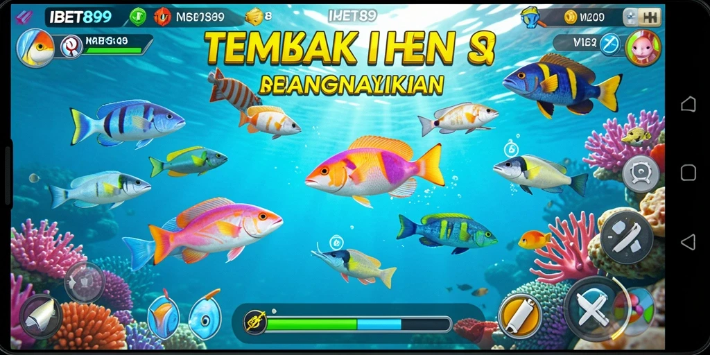 Tampilan menarik dari gameplay <strong>IBET899</strong> yang mendebarkan saat menembak ikan.
