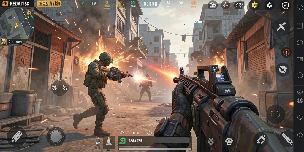 Tampilan gameplay KEDAI168 yang intens dan menarik.