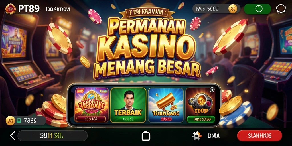 Tampilan gameplay PT89 yang menarik dalam suasana Kasino yang mendebarkan.