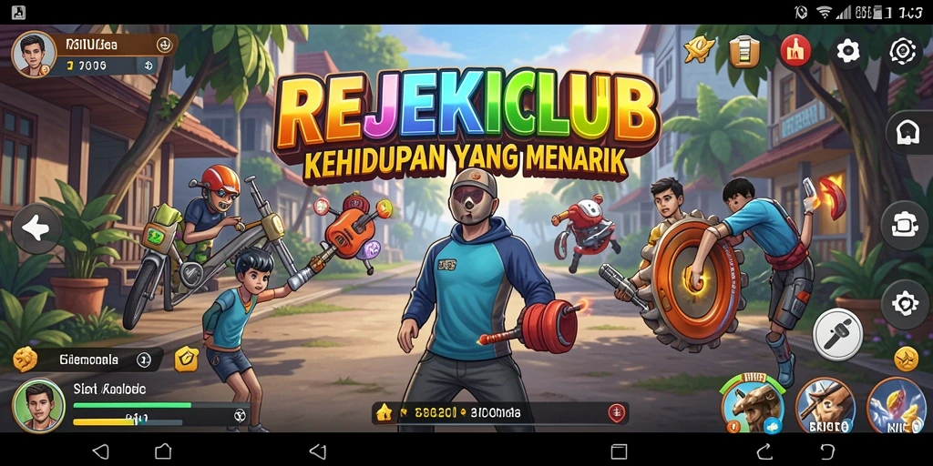 Tangkapan layar menunjukkan gameplay seru dalam REJEKICLUB.