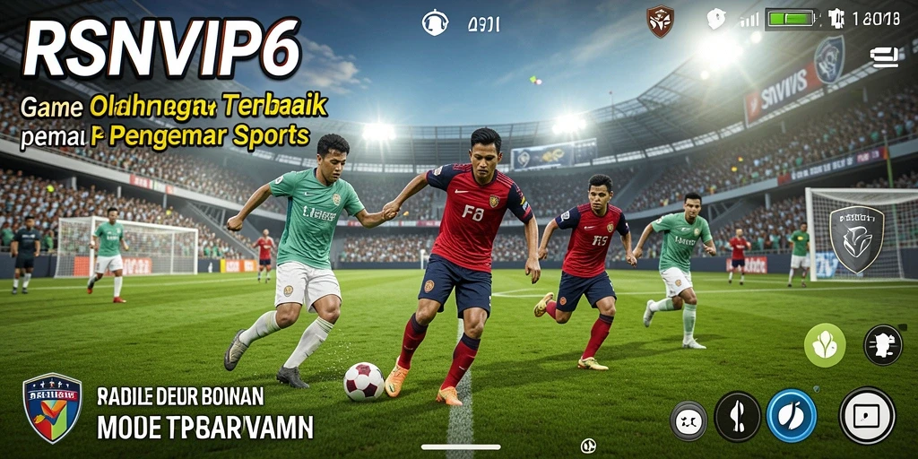 Tampilan screenshot RSNVIP6 yang menampilkan pertandingan seru antara dua tim.