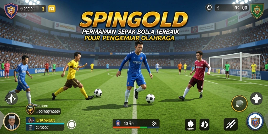 Tampilan gameplay SPINGOLD yang mendebarkan dalam sepak bola.